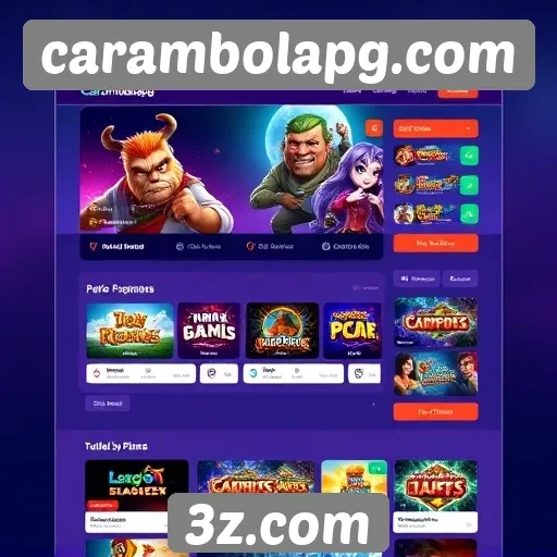 interface do carambolapg.com é otimizada para melhores experiências